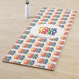 Individuelle Name für das Muster eines White Simpl Yogamatte