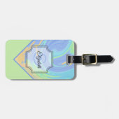 Individuelle Name für den Anfangsbuchstaben Monogr Gepäckanhänger (Vorderseite horizontal)