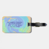 Individuelle Name für den Anfangsbuchstaben Monogr Gepäckanhänger (Rückseite horizontal)