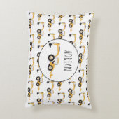 Individuelle Name für den Backhofsbau Dekokissen (Rückseite(Vertikal))