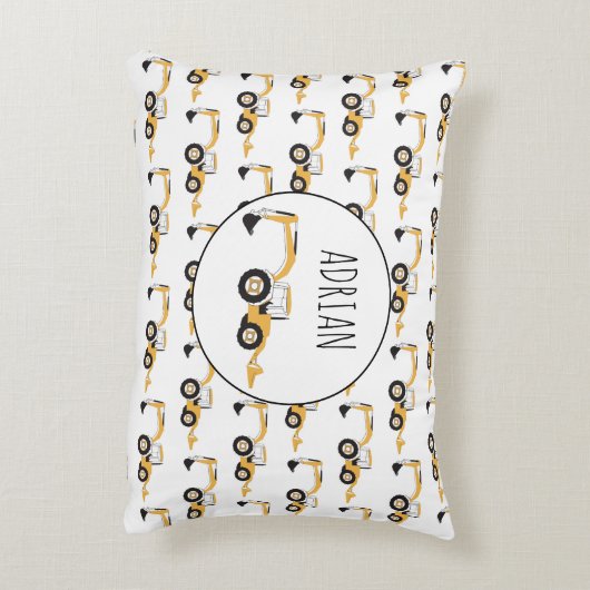 Individuelle Name für den Backhofsbau Dekokissen (Rückseite(Vertikal))