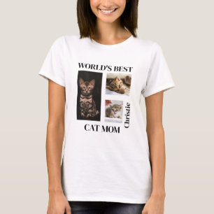 Individuelle Name für die beste Cat Mama der Welt T-Shirt