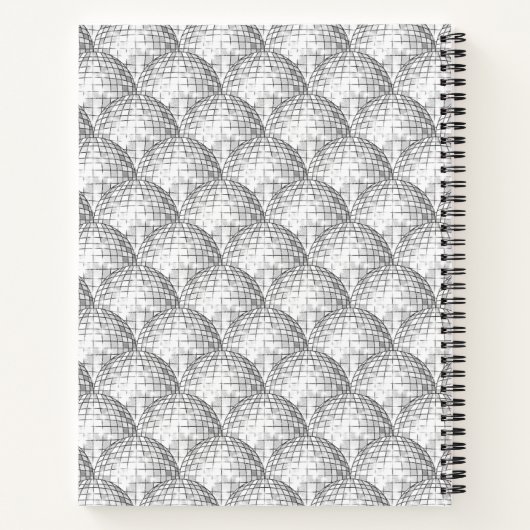 Individuelle Name für ein Muster in der Disko Notizblock (Rückseite)