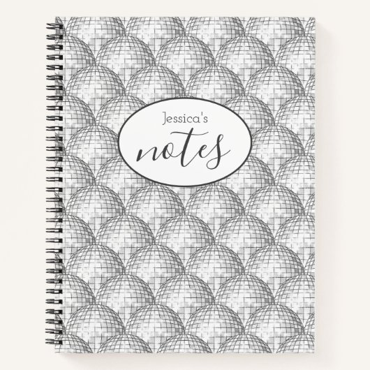 Individuelle Name für ein Muster in der Disko Notizblock (Vorderseite)