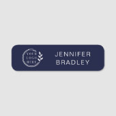 Individuelle Name für einfache Logos Namensschild (Vorderseite)
