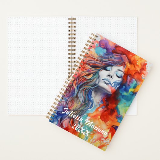 Individuelle Name für Farbabbruch Notizblock (Innen)