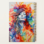 Individuelle Name für Farbabbruch Notizblock (Rückseite)