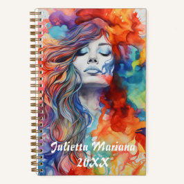 Individuelle Name für Farbabbruch Notizblock