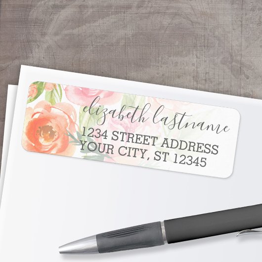 Individuelle Name für farbige Blumenmuster