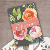 Individuelle Name für farbige Blumenmuster Spielkarten