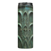 Individuelle Name für Farbleaf-Muster in Verdigris Thermosbecher (Rückseite)