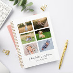 Individuelle Name für FotoCollage | Planer<br><div class="desc">Ein Multi-Foto-individuelle Name-Planer. Dieser Planer hat einen weißen Hintergrund mit 6 Fotos und eigenem Text. Die Fotos und Texte können einfach mit beliebigen Fotos und Texten angepasst werden. Personalisierte Planer machen großartige Geschenke für Geburtstage,  Weihnachten,  Mütter und andere besondere Mitgefühl.</div>