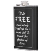 Individuelle Name für Freiheitsangebot Flachmann (Links)