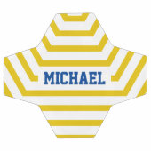 Individuelle Name für gelbe Fun Stripes Fußball (Flach)