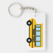 Individuelle Name für Gelbe Schulbusse Schlüsselanhänger (Vorderseite)