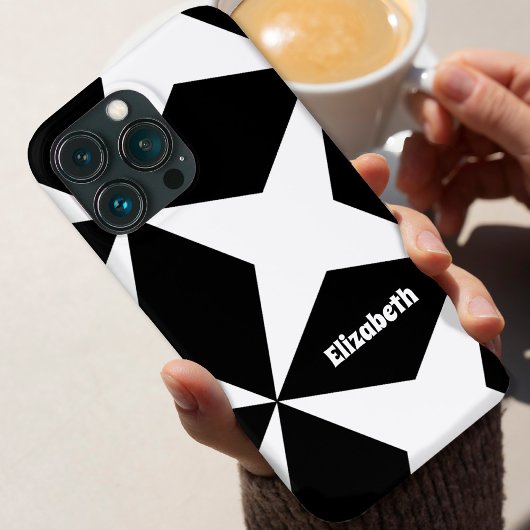 Individuelle Name für geometrisches Retro-Muster S Case-Mate iPhone Hülle