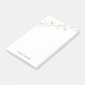 Individuelle Name für Goldnadeln Post-it Klebezettel (angewinkelt)