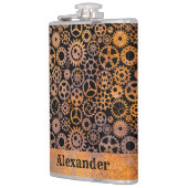 Individuelle Name für große Steamkorbgeere Flachmann (Links)