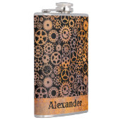 Individuelle Name für große Steamkorbgeere Flachmann (Rechts)