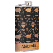 Individuelle Name für große Steampunk-Luftschifffa Flachmann (Rechts)