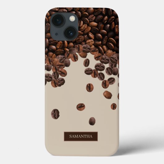 Individuelle Name für Kaffeebohnen Case-Mate iPhone Hülle (Rückseite)