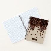 Individuelle Name für Kaffeebohnen Notizblock (Innenseite)