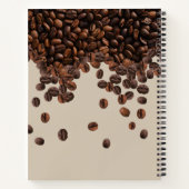 Individuelle Name für Kaffeebohnen Notizblock (Rückseite)