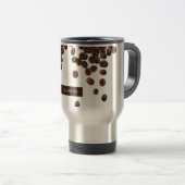 Individuelle Name für Kaffeebohnen Reisebecher (VorderseiteRechts)
