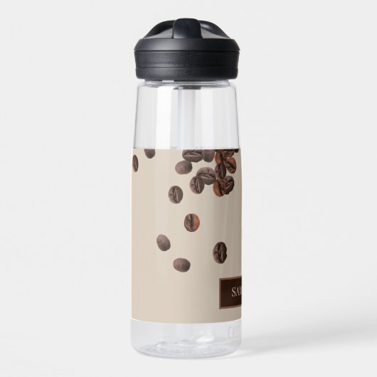 Individuelle Name für Kaffeebohnen Trinkflasche (Vorne)