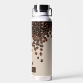 Individuelle Name für Kaffeebohnen Trinkflasche (Rückseite)