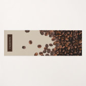 Individuelle Name für Kaffeebohnen Yogamatte (Vorderseite (Horizontal))