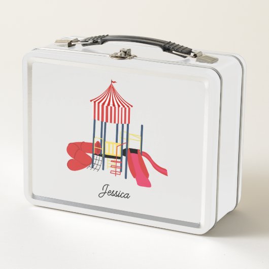 Individuelle Name für Kinder Metall Brotdose (Vorderseite)