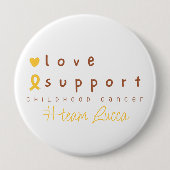 individuelle Name für Krebs bei Kindern Button (Vorderseite)