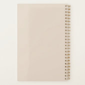 individuelle Name für Minimalistisches und ästheti Planer (Rückseite)