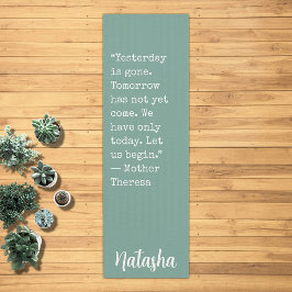 Individuelle Name für motivierend Ermutigung Yogamatte