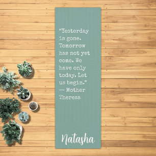 Individuelle Name für motivierend Ermutigung Yogamatte