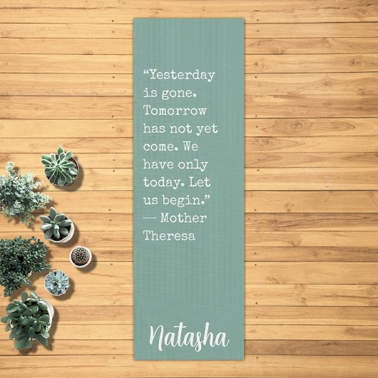 Individuelle Name für motivierend Ermutigung Yogamatte