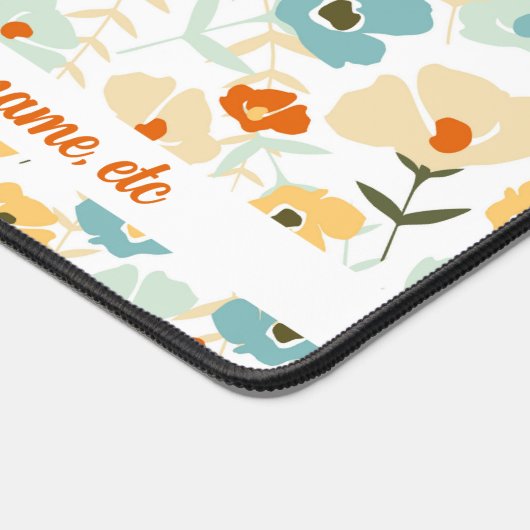 Individuelle Name für Muster des Retro-Musters, be Schreibtischunterlage (Ecke)