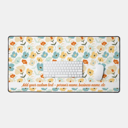 Individuelle Name für Muster des Retro-Musters, be Schreibtischunterlage (Tastatur & Maus)