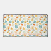 Individuelle Name für Muster des Retro-Musters, be Schreibtischunterlage (Vorderseite)