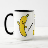 individuelle Name für niedliche Bananen Tasse (Links)