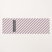 individuelle Name für niedliche Diagonalstreifen Yogamatte (Vorderseite (Horizontal))