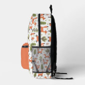 Individuelle Name für niedliche Füchse Bedruckter Rucksack (Rechts)