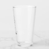 Individuelle Name für niedliche Reindeer Simple Li Glas (Links)