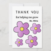 Individuelle Name für personalisierte Lehrerbewert Dankeskarte (Vorderseite)