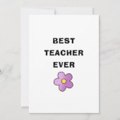 Individuelle Name für personalisierte Lehrerbewert Dankeskarte (Rückseite)