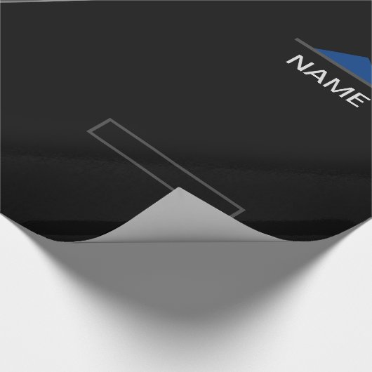 Individuelle Name für personalisiertes Unternehmen Geschenkpapier (Ecke)