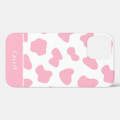 Individuelle Name für Rosa und Weiß Case-Mate iPhone Hülle (Rückseite (Horizontal))