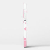 Individuelle Name für Rosa und Weiß Case-Mate iPhone Hülle (Rückseite / Links)