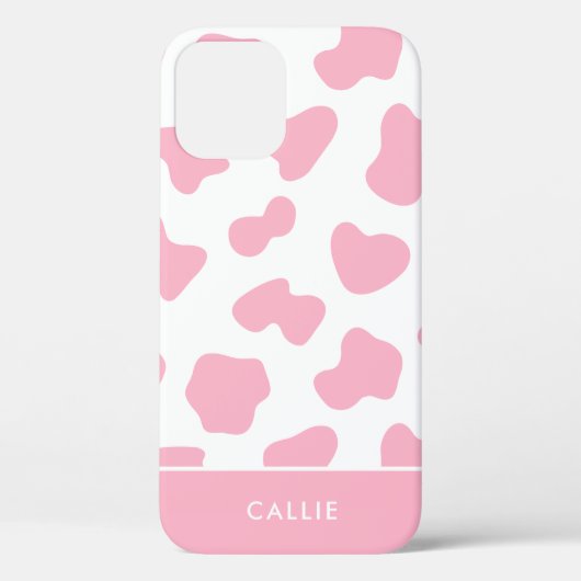 Individuelle Name für Rosa und Weiß Case-Mate iPhone Hülle (Rückseite)